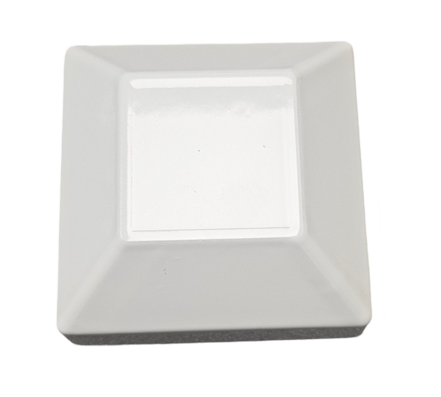 Aluminium Post With Base & Cap 65mmx65mm Dia White