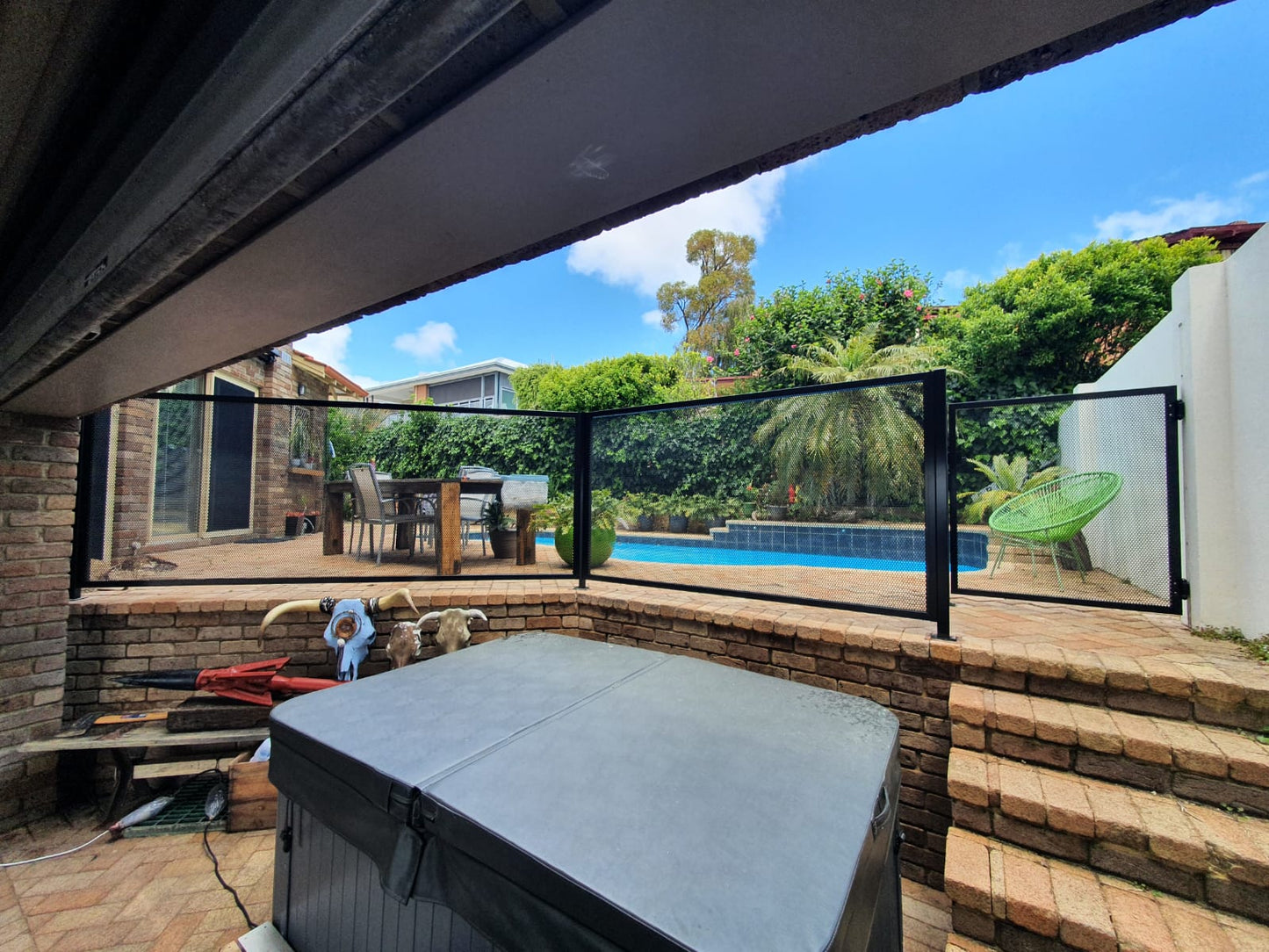 2 Metre Perforated Pool Fence Panel & Framing KIT