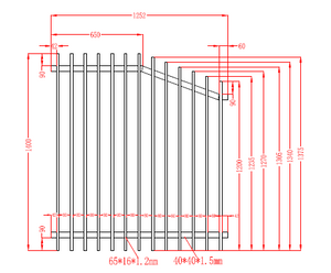 Aluminum Blade Raked Pool Fence Panel Satin Black