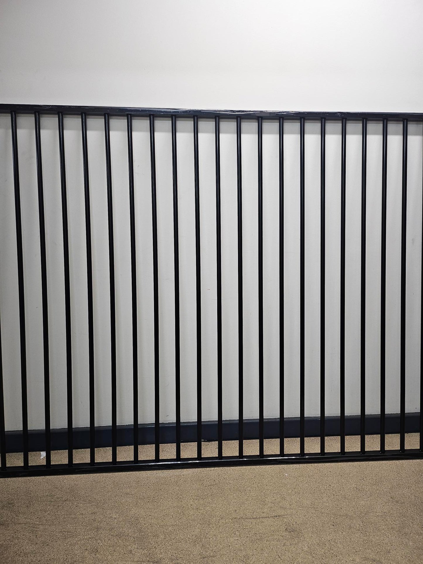 Aluminium Tubular Pool Panel 1500mm (H) x 2400mm (W) Satin Black
