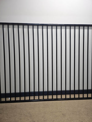 Aluminium Tubular Pool Panel 1500mm (H) x 2400mm (W) Satin Black