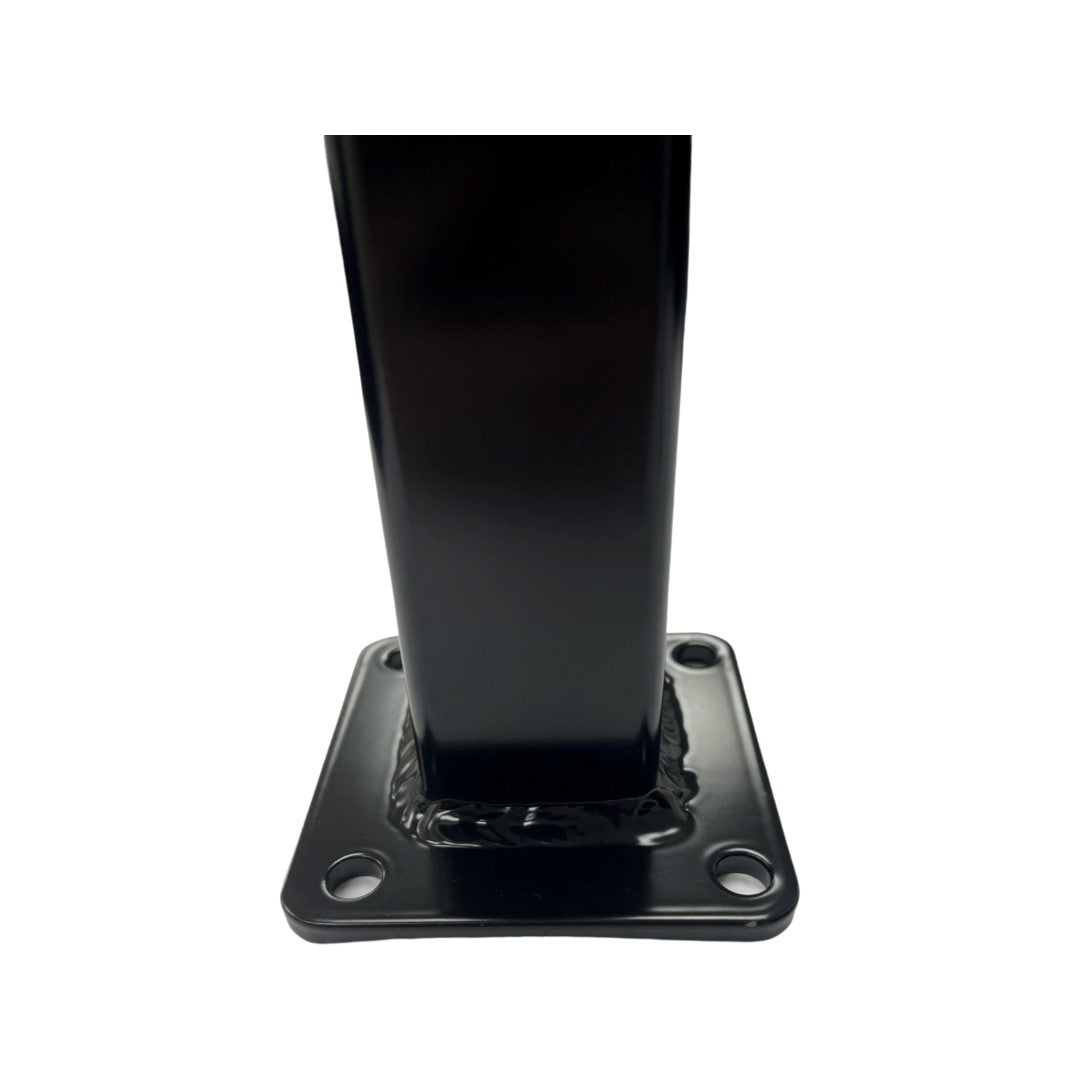 Aluminium Post With Base & Cap 65x65mm Dia Satin Black – Pool Fencing ...