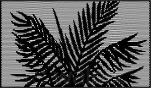 Perforated PALM Pool Panel 2 Meter KIT Black