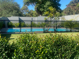 Aluminium Blade Pool Fence Panel 1200MM (H) x 2400 (W)