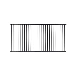 Aluminium Pool Fence Panel 1200mm (H) x 2400 (W) Monument Satin