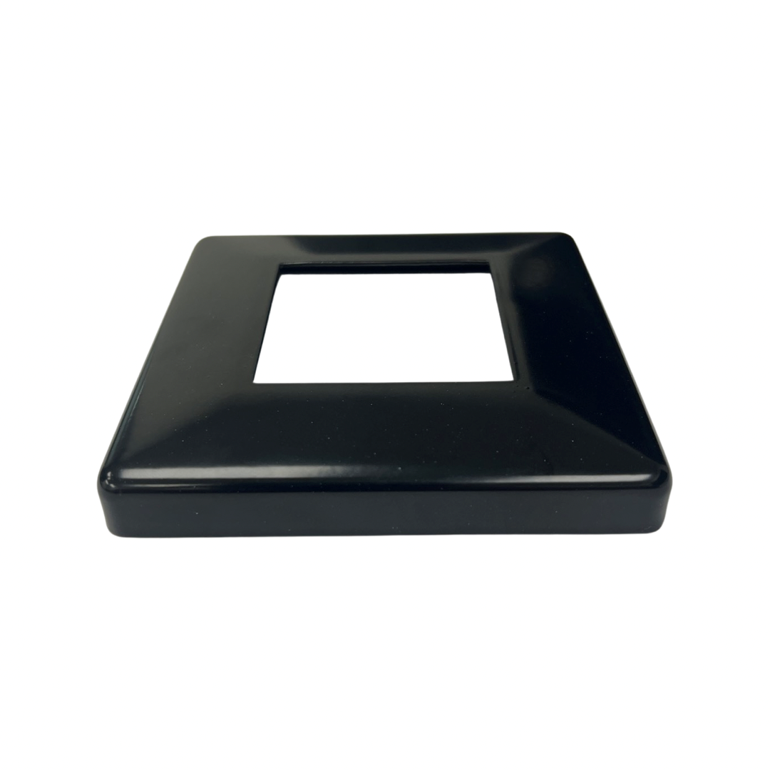 Aluminium Post Base Cover 50x50 Satin Black – Pool Fencing Supplies