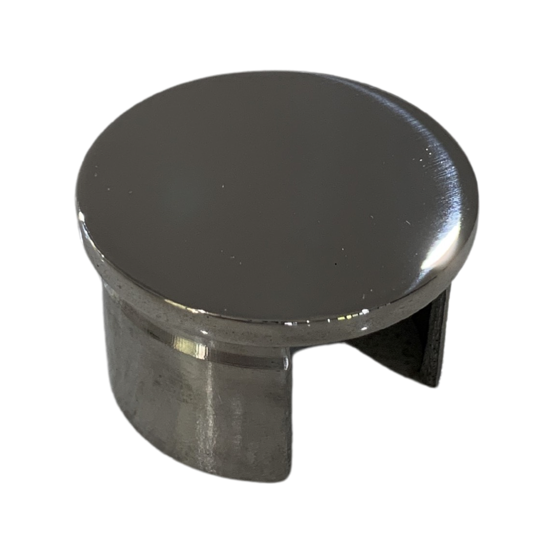 Round Slotted End Cap G316 Stainless Steel